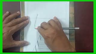 Natural scenery drawing tutorial. How to draw a natural scenery step by step.