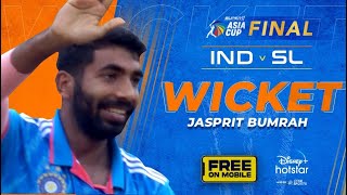 Asia cup 2023 | Finals | IND v SL | Wicket | Bumrah|  DisneyPlus Hotstar