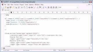 Beginner PHP Tutorial - 55 - Creating a Find and Replace Application Part 2