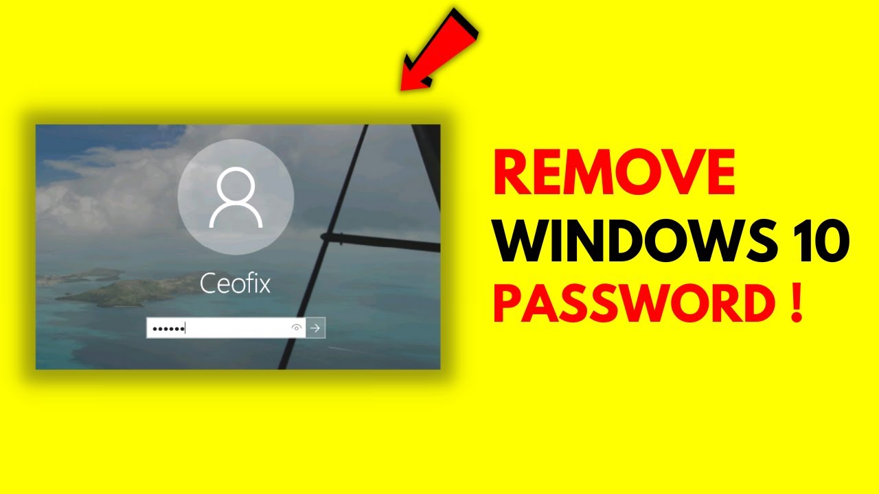 How To Remove Windows 10 Lock Screen Password ! - YouTube