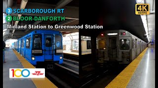 TTC POV Walk: Midland Station to Greenwood Station Via Kennedy Station【4K 60FPS】