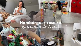 Guirlanda de Natal 🎄 | Hambúrguer caseiro em casa 🍔 | Comprinhas na Casa Riachuelo 😍