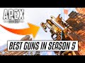 The Top 5 BEST Guns In Apex Legends SEASON 5! (Season 5 Tips & Best Weapons In Apex)