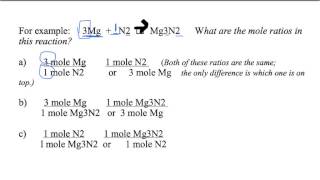 Stoichiometry I