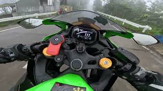 Ninja ZX-4RR Fast Ride on Wet and Rainy Roads (TCH)