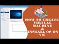 How to create virtual machine and install OS on Virtual Machine | VMware Beginners Tutorial