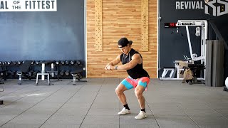 Bodyweight Half Squat Pulse