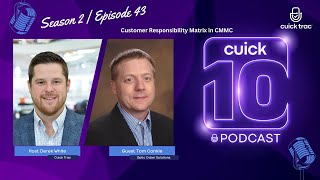 Cuick 10 Podcast | Season 2 | Episode 43 | Customer Responsibility Matrix in CMMC