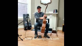 Wilhelm Guitars Leopardwood Handmade Medium OM Acoustic Guitar Demonstration