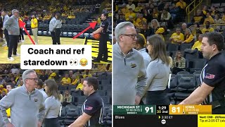 Ref Stares Down Iowa Coach 💀 | FULL VIDEO