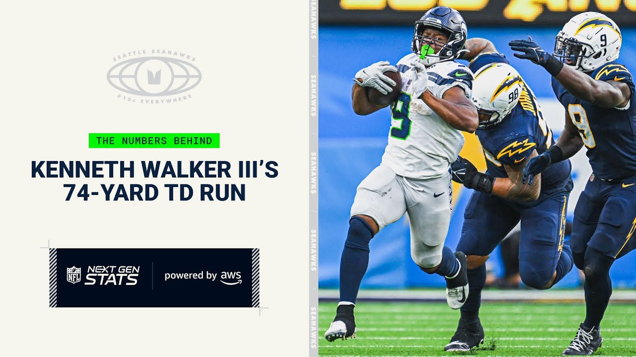 Next Gen Stats: Kenneth Walker III's 74-Yard Touchdown Run - YouTube