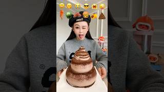 EMOJI EATING CHALLENGE | #asmr #mukbang #food #eating #132