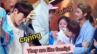 Seventeen being caring and loving with each other