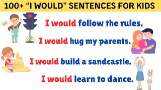 “I Would” Sentences For Kids | Reading Practice Sentences | English Practice For Kids | ESL