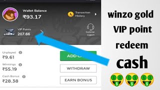 How to VIP point redeem in winzo gold
