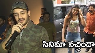 Akkineni Akhil Comments about His Movie Mr Majnu at Theatre Coverage | Life Andhra Tv