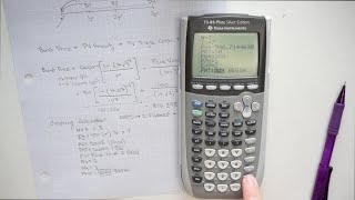 TVM Bond Price | Annual Coupons | Example Problem with Formula and Graphing Calculator Solution TI84