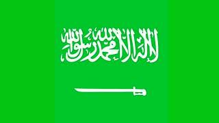 Green Screen Saudi Arabia National Flag সৌদি আরবের পতাকা