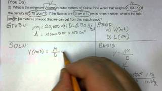 Density Problem #2 Solution