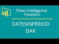 DATESINPERIOD DAX Function in Power Bi | Time Intelligence DAX Function in Power Bi