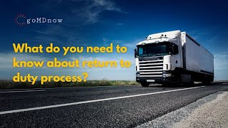 Return to Duty Process what do you need to know