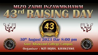 MZI RAISING DAY Vawi 43 NA  Khawzawl 2023