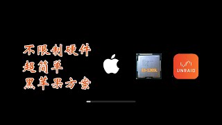 不限制硬件的超简单黑苹果方案：通过unraid安装macos，人人都可以尝试