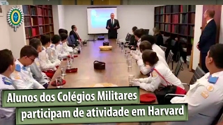 Alunos dos Colégio Miitares participam de atividade em Harvard