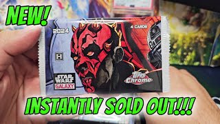 2024 Topps Star Wars Galaxy Chrome Hobby Box Rip! Beautiful Cards! 🤩