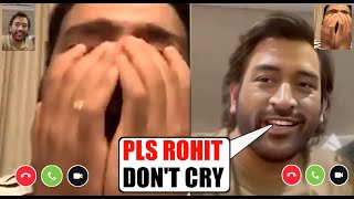 MS Dhoni Talking With Crying Rohit Sharma By Video Call After Lost CWC 2023 Final Vs AUS | INDvsAUS
