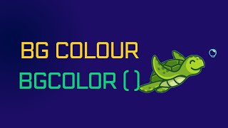 Python | Turtle Graphics | Add BG Colour
