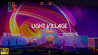 Sharjah Light Village | New Sharjah Attraction - Walking Tour | 4K