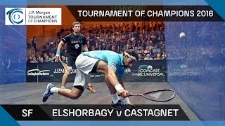 Squash: Tournament of Champions 2016 - Men's SF Highlights: Elshorbagy v Castagnet