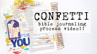 Bible Journaling Process Video | Confetti Devotional Kit