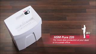 Manufacturer Video of the HSM Pure 220 Paper Shredder Security