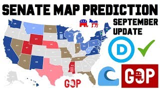 2018 Senate Predictions Midterm Elections - Senate Map Race Ratings Analysis September 2018 Update