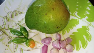 kerala pachamanga chammanthi / പച്ചമാങ്ങാ ചമ്മന്തി /  without coconut /raw mango / #shorts