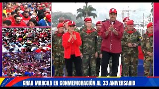 🔴URGENTE! NICOLAS MADURO CELEBRA LOS 33 AÑOS DE LA CONMEMORACIÓN DEL 04 FEBRERO CON MARCHA NACIONAL