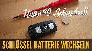 BMW Schlüssel Batterie wechseln - BMW Schlüsselbatterie | Kurzanleitung