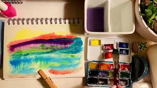 Wet On Wet Watercolor Fun—QoR vs Rosa Gallery