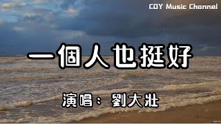 劉大壯 － 一個人也挺好（吉他版）『為你多勇敢一個人也挺好我自己知道』（動態歌詞/Lyrics Video/無損音質/4k）