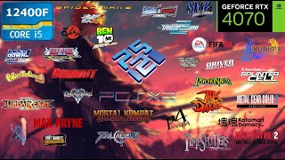 30 Games Tested in 4K/60FPS - PCSX2  |  RTX 4070 | I5 12400F