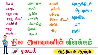 How to calculate land area in square yard/land size explained/land size calculation/நில அளவுகள்/JP/