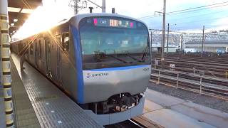 相鉄11000系11001F　特急横浜行き　海老名駅到着