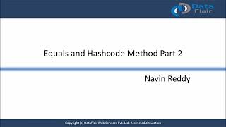 Java Equals and Hashcode Method Part-2
