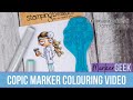 Copic Marker Colouring Oddball Doctor Stamping Bella Rubber Stamp