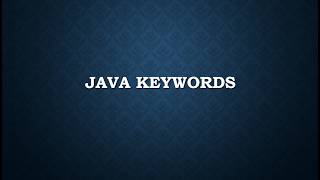 Java Essential Keywords Guide