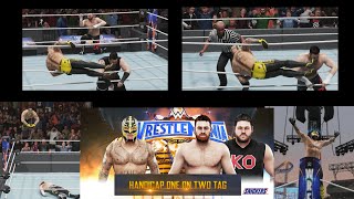 WWE | Rey Mysterio vs Kevin Owens & Sami Zayn | Handicap Dream Match - Full show Wrestlemania