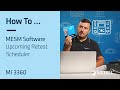 Upcoming Retest Scheduler | MESM Software | MI 3360 | How To Video