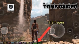 Rise of Tomb Raider with Framegen Gameplay (HD) Gamehub 6.0.1 (Window Emulator) Android